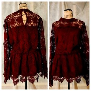 Plus Size lace Top